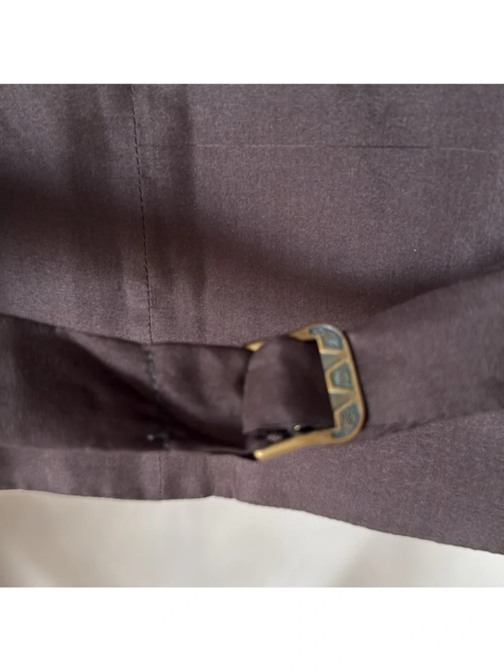 Vintage 90's Ralph Lauren Collection Brown Wool Tweed Button Up Vest 6 - Picture 7 of 8